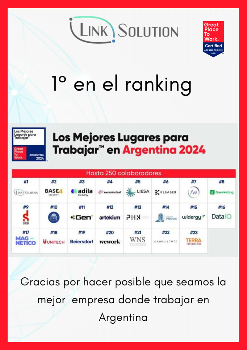 Ranking Mejor empresa para trabajar