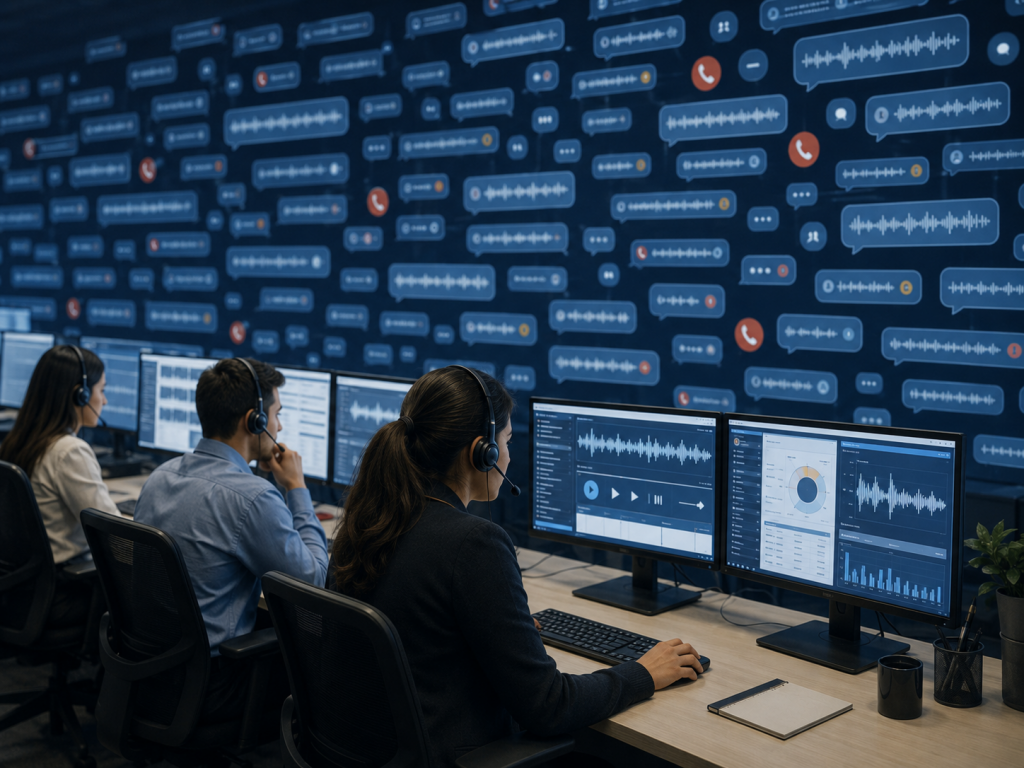 agentes auditando llamadas con AI